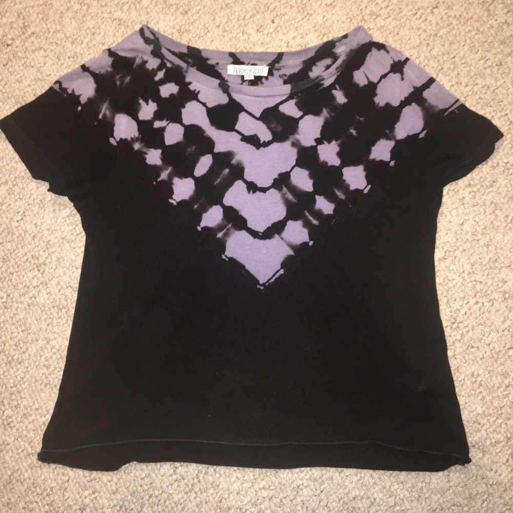 Cropped Tie Dye Shirt